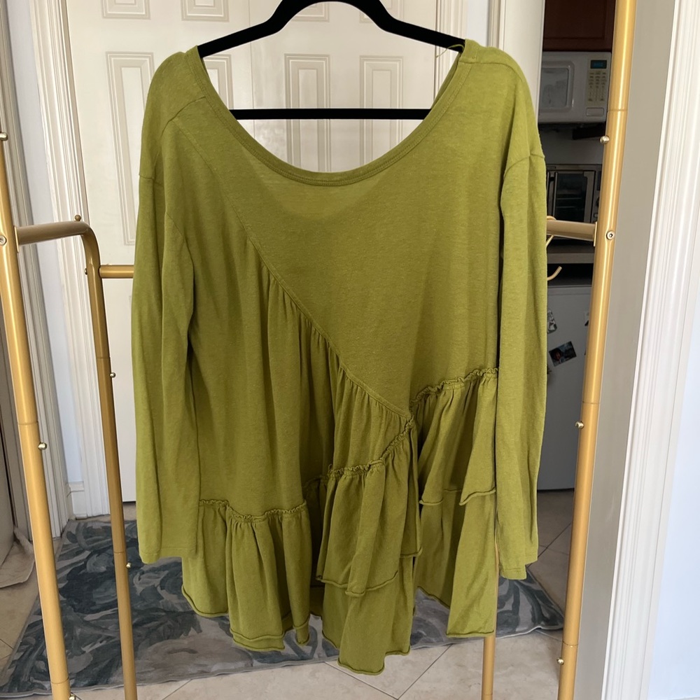 Never worn- Free People Beach long sleeve tunic. Button detailing on sleeves